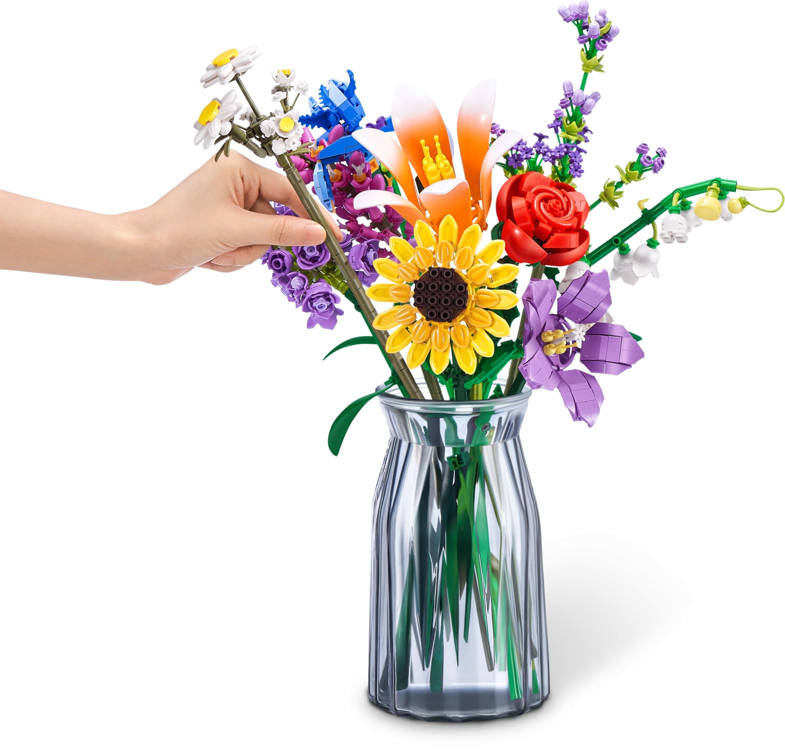 ZURU MAX Premium Garden Long Flowers detailed petals and stems close-up