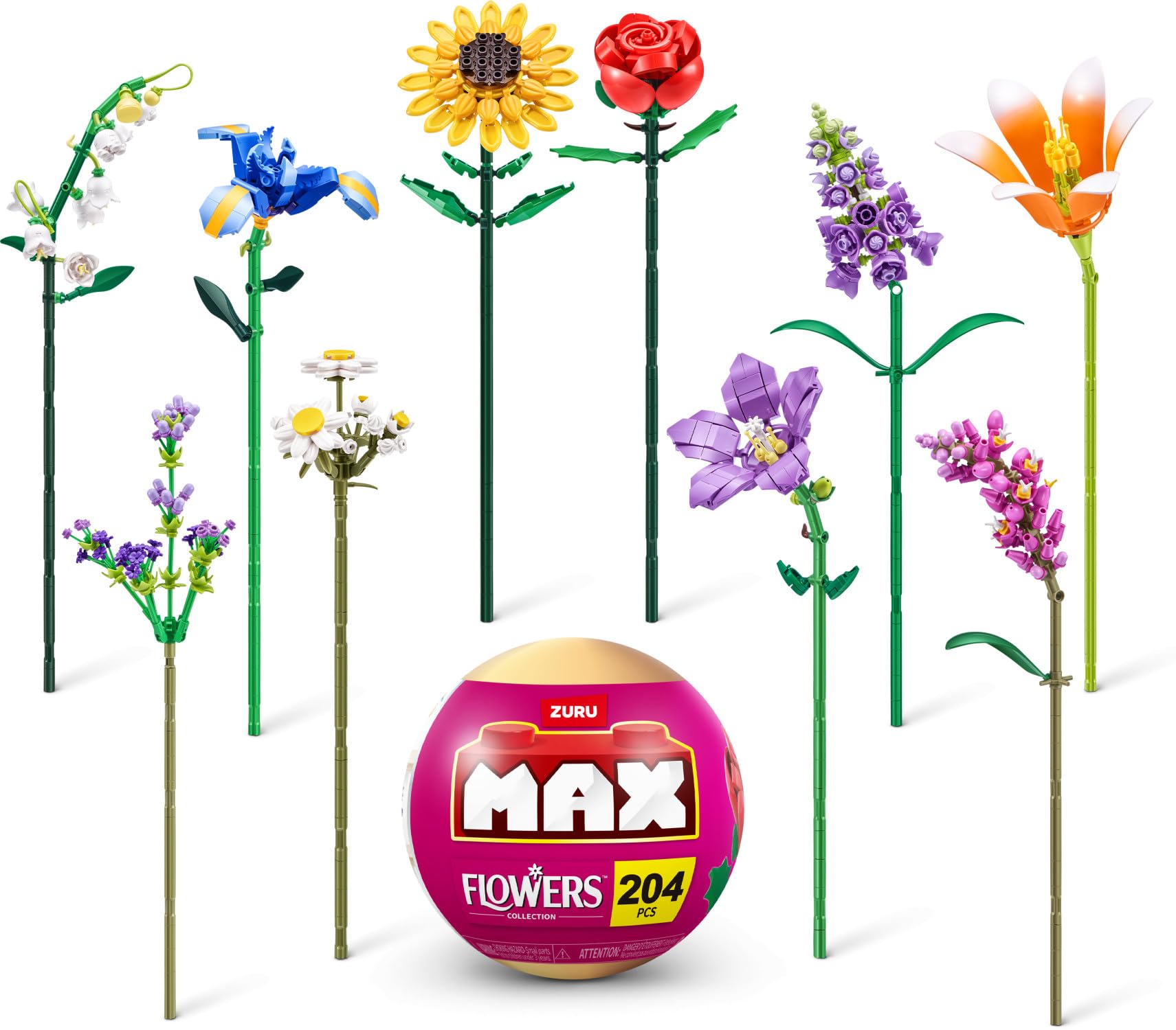 ZURU MAX Premium Garden Long Flowers nine-image set for versatile decor