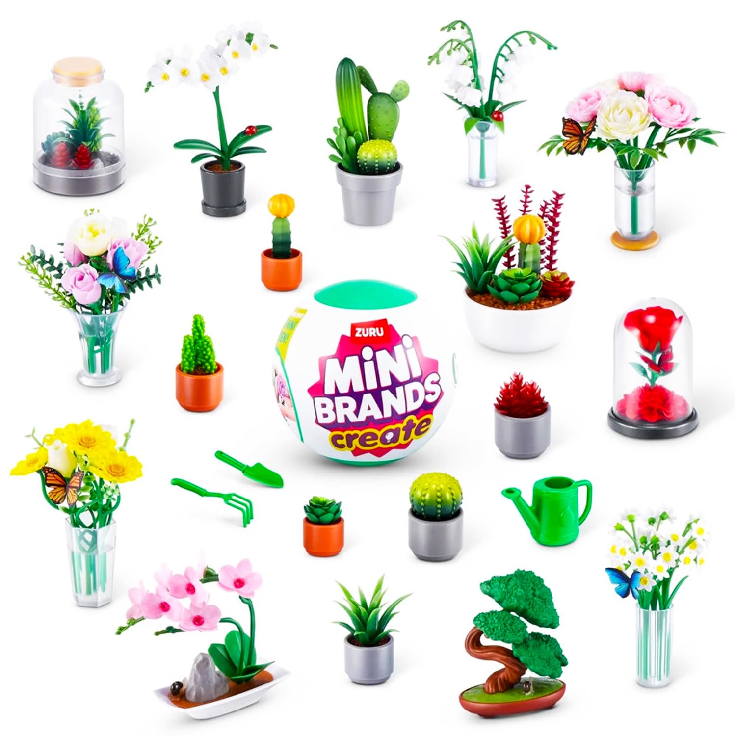 Zuru Mini Brands garden mini succulents for shelf display and storytelling