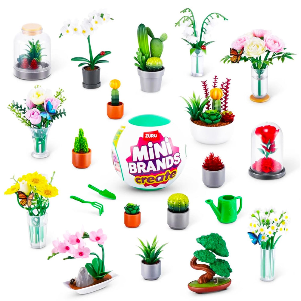 Zuru Mini Brands garden mini succulents for shelf display and storytelling