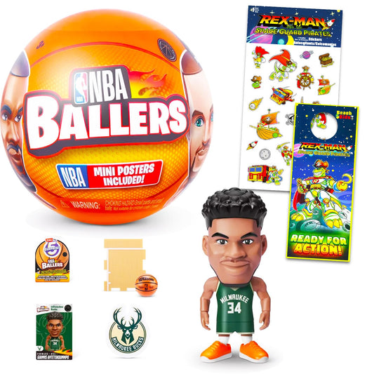 ZURU NBA Ballers mystery ball reveals a collectible mini figure for gifting.