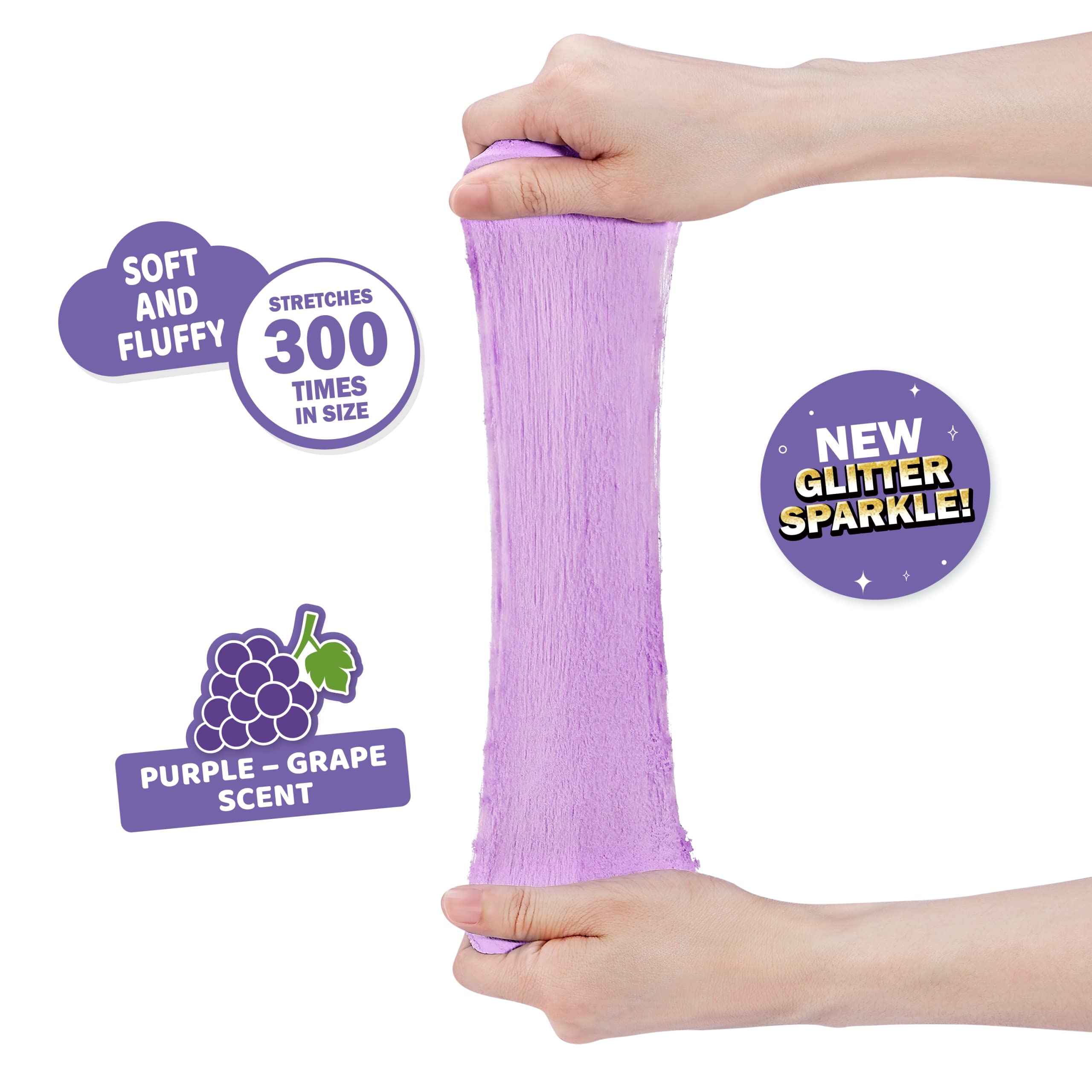 ZURU Oosh Cotton Candy purple fluffy texture enabling tactile play