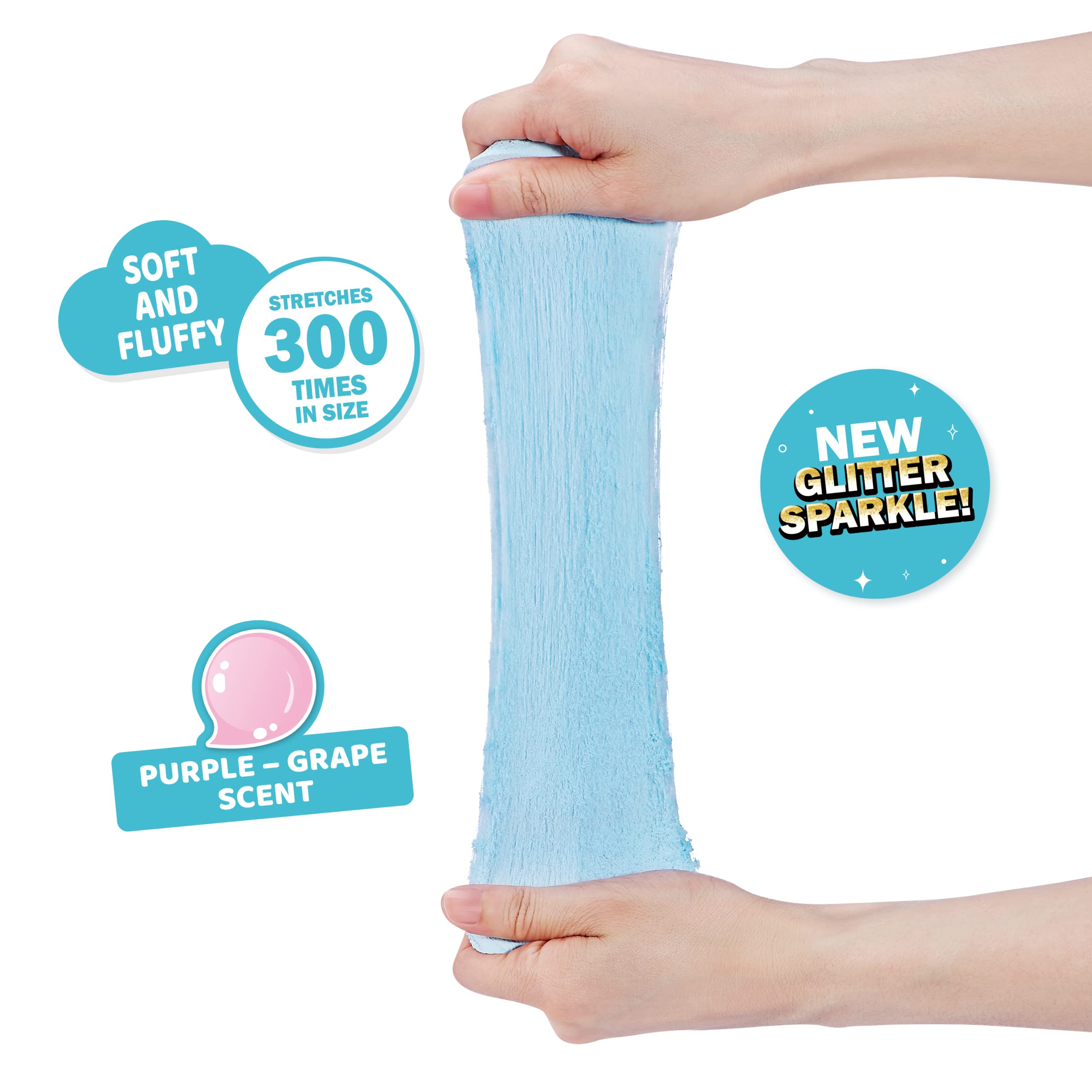 ZURU Oosh Cotton Candy sensory play close-up, bright colors spark creative imagination.