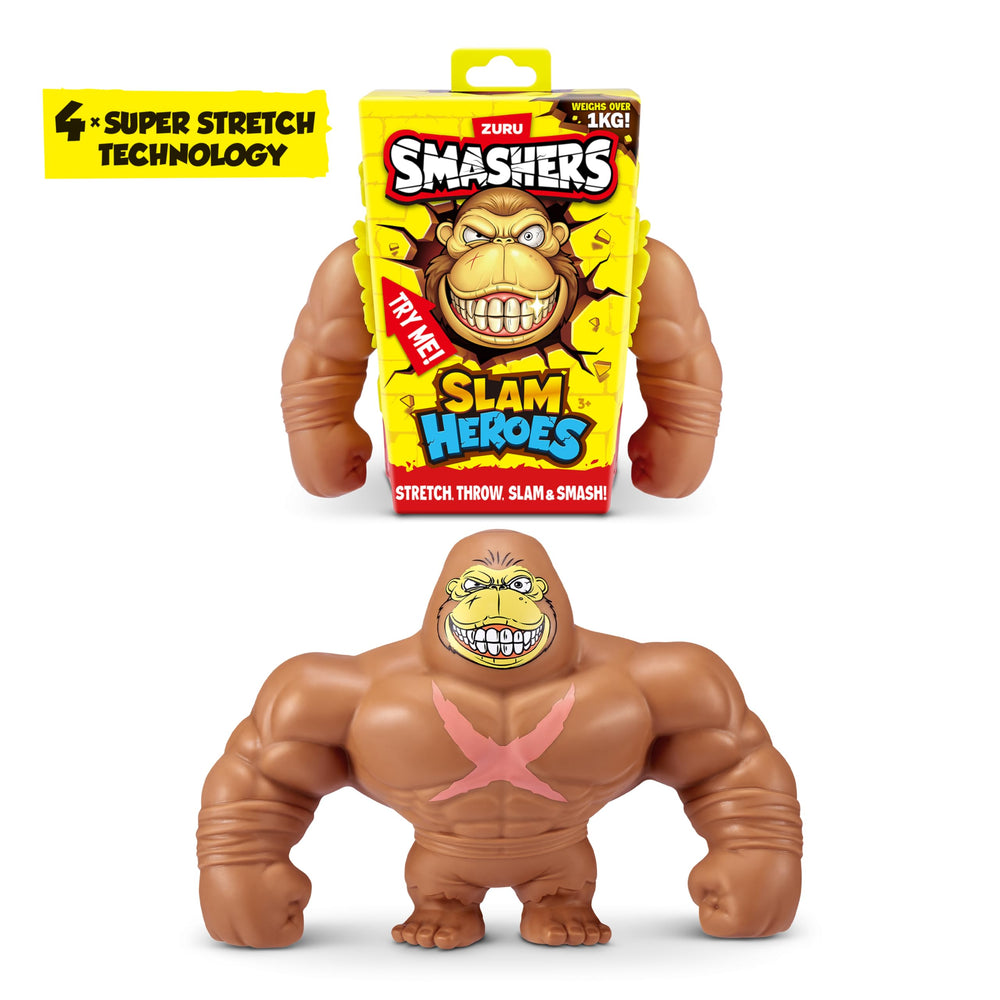 ZURU SMASHERS gorilla-smash-back: squishy figure springs back for quick replays