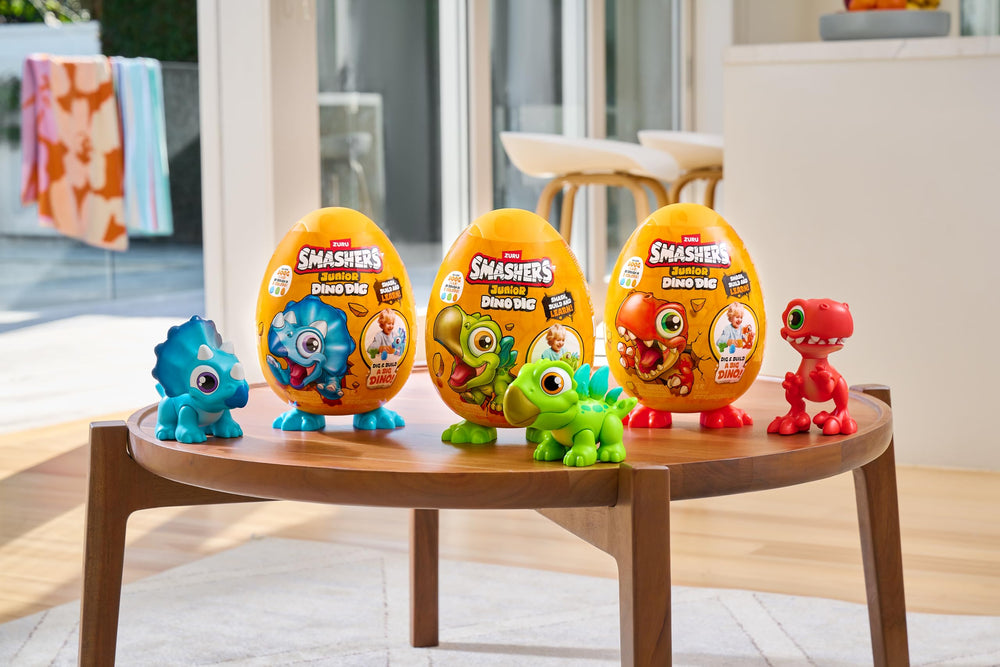 ZURU SMASHERS Dino Dig keeps kids engaged during quiet playtime or travel