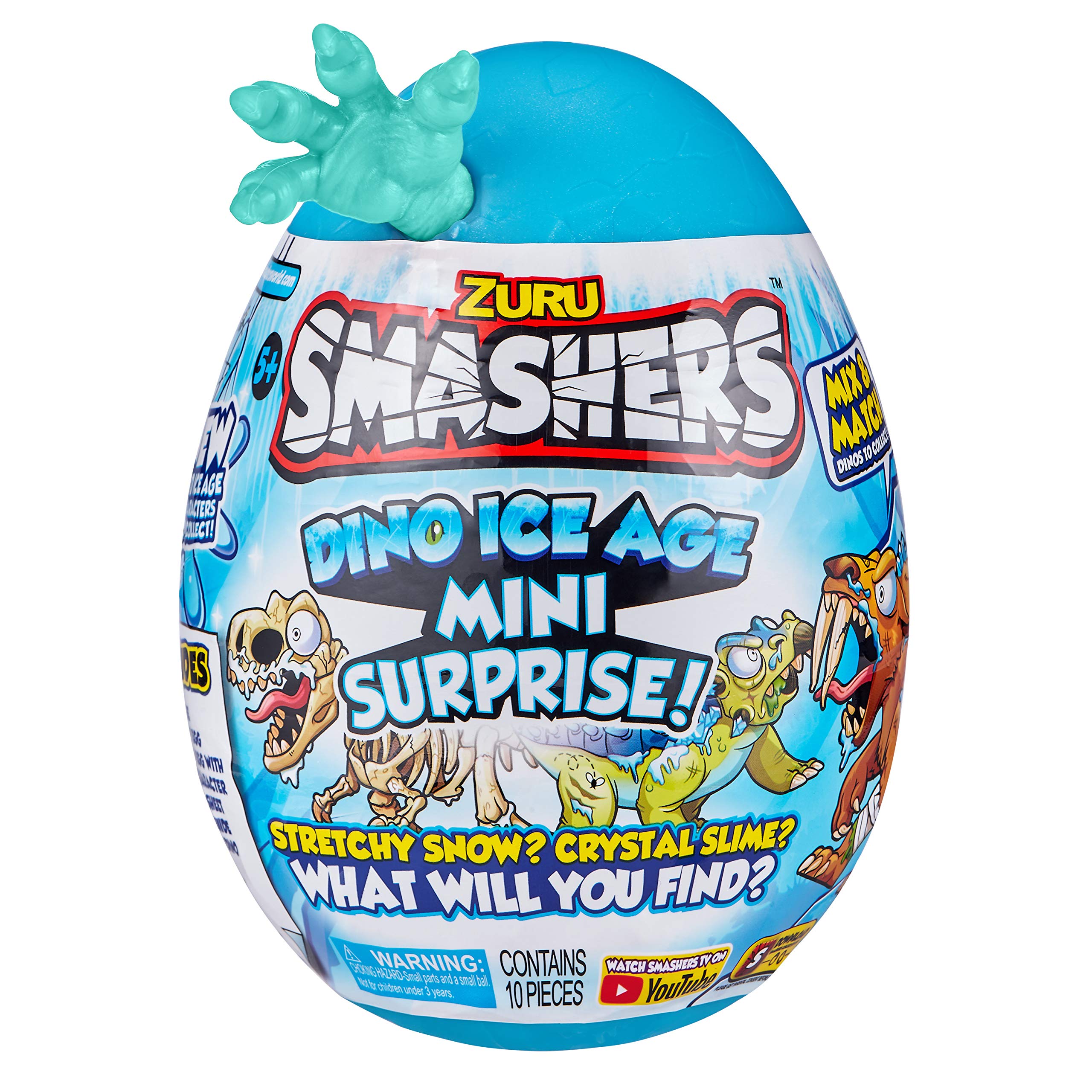 Smashing the frozen egg reveals contents and sparks hands-on play.
