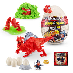 ZURU Smashers Dino Island Mega Egg Spinosaurus opening reveals surprises and anticipation