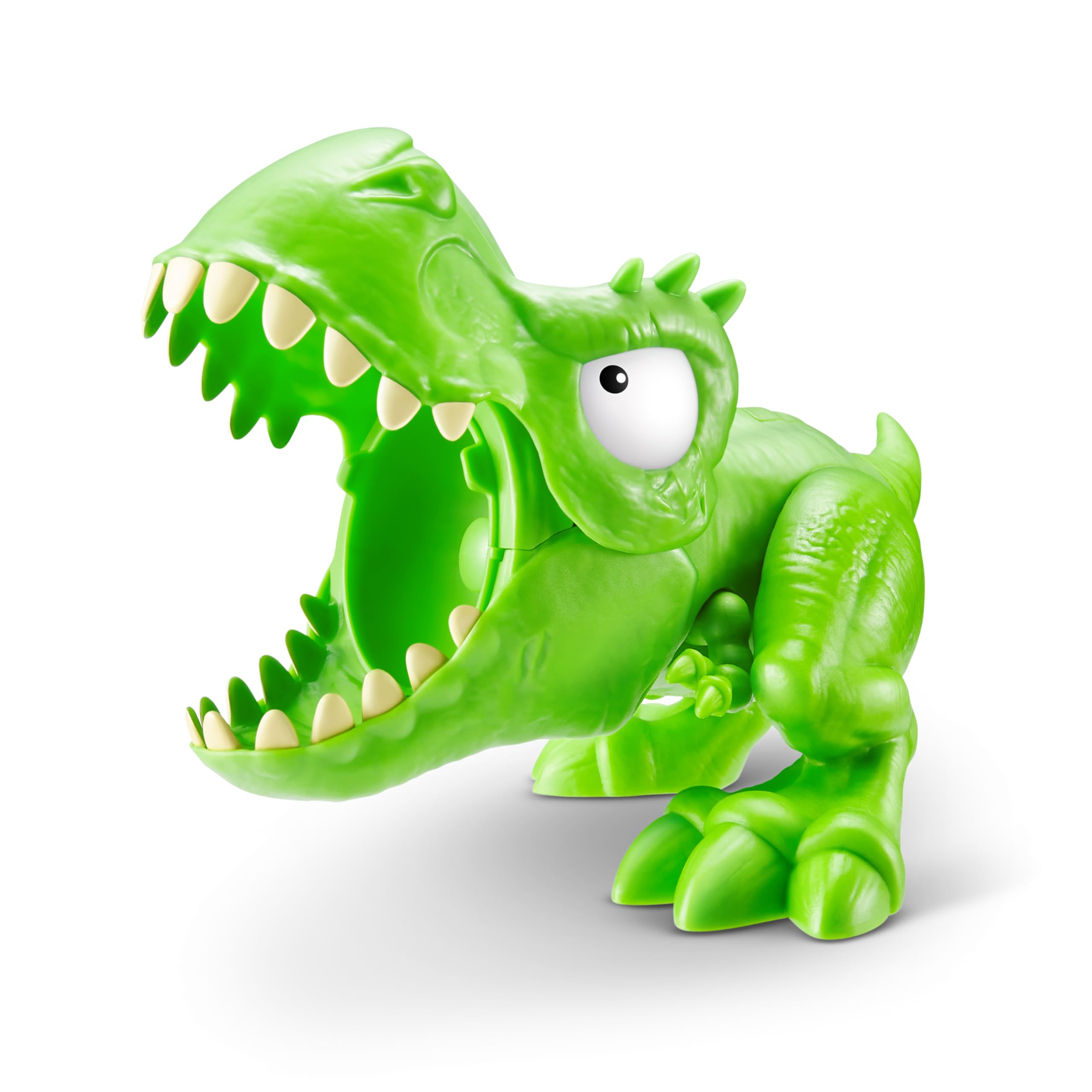 ZURU SMASHERS Dino Island light-up eyeball feature in the mouth of a dino