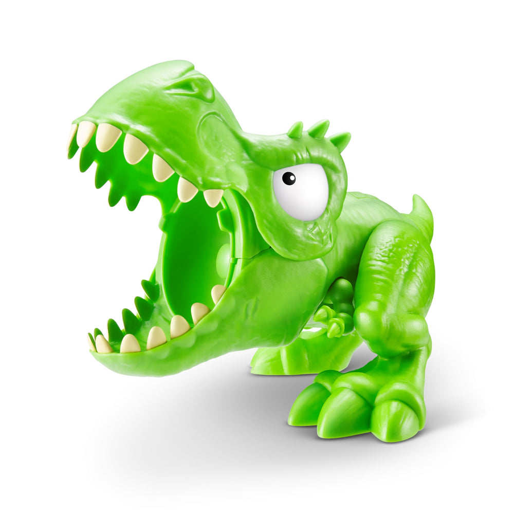 ZURU SMASHERS Dino Island light-up eyeball feature in the mouth of a dino