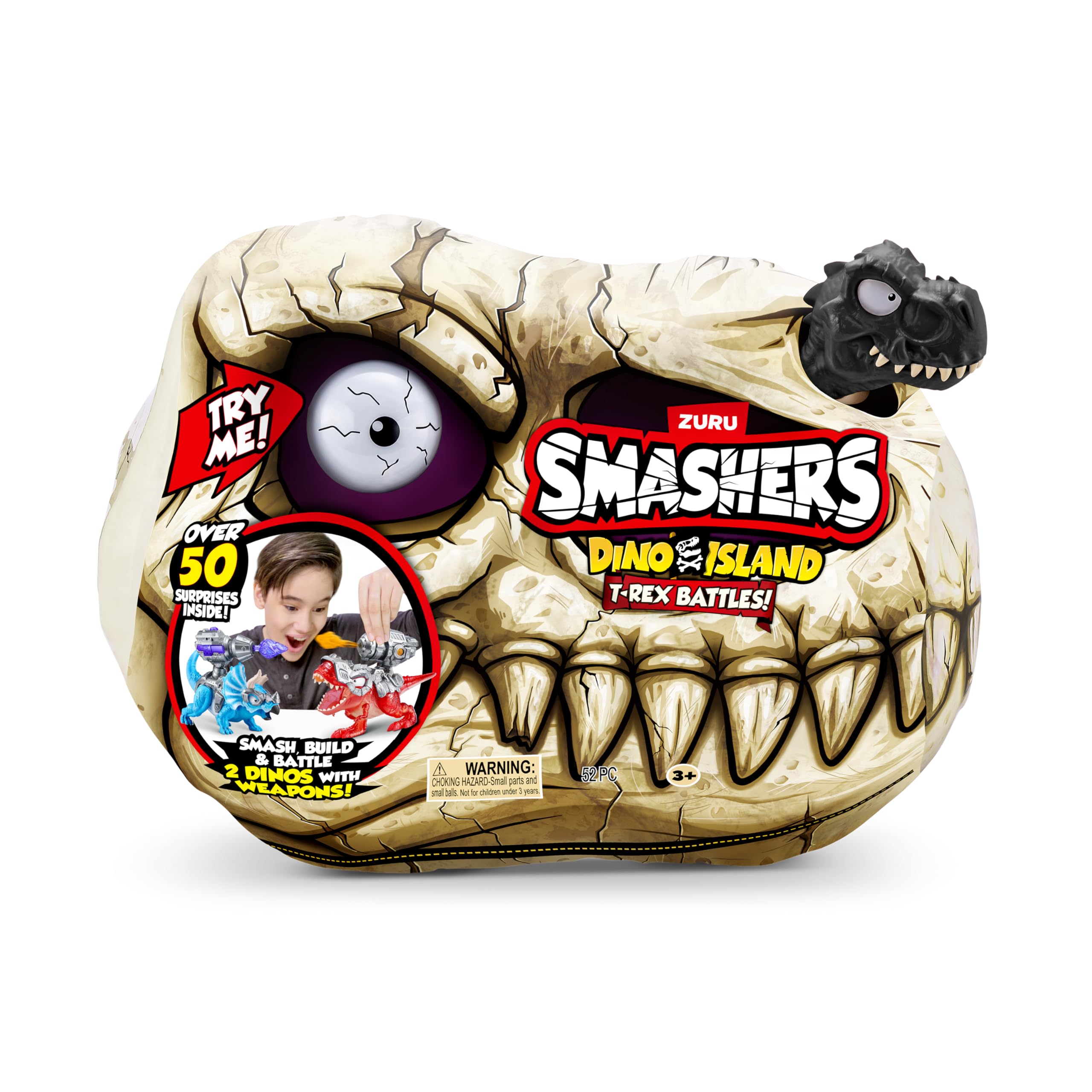 ZURU SMASHERS Dino Island smash eggs reveal hidden mini dinos.