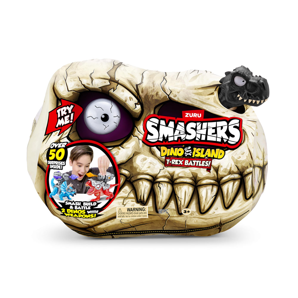 ZURU SMASHERS Dino Island smash eggs reveal hidden mini dinos.