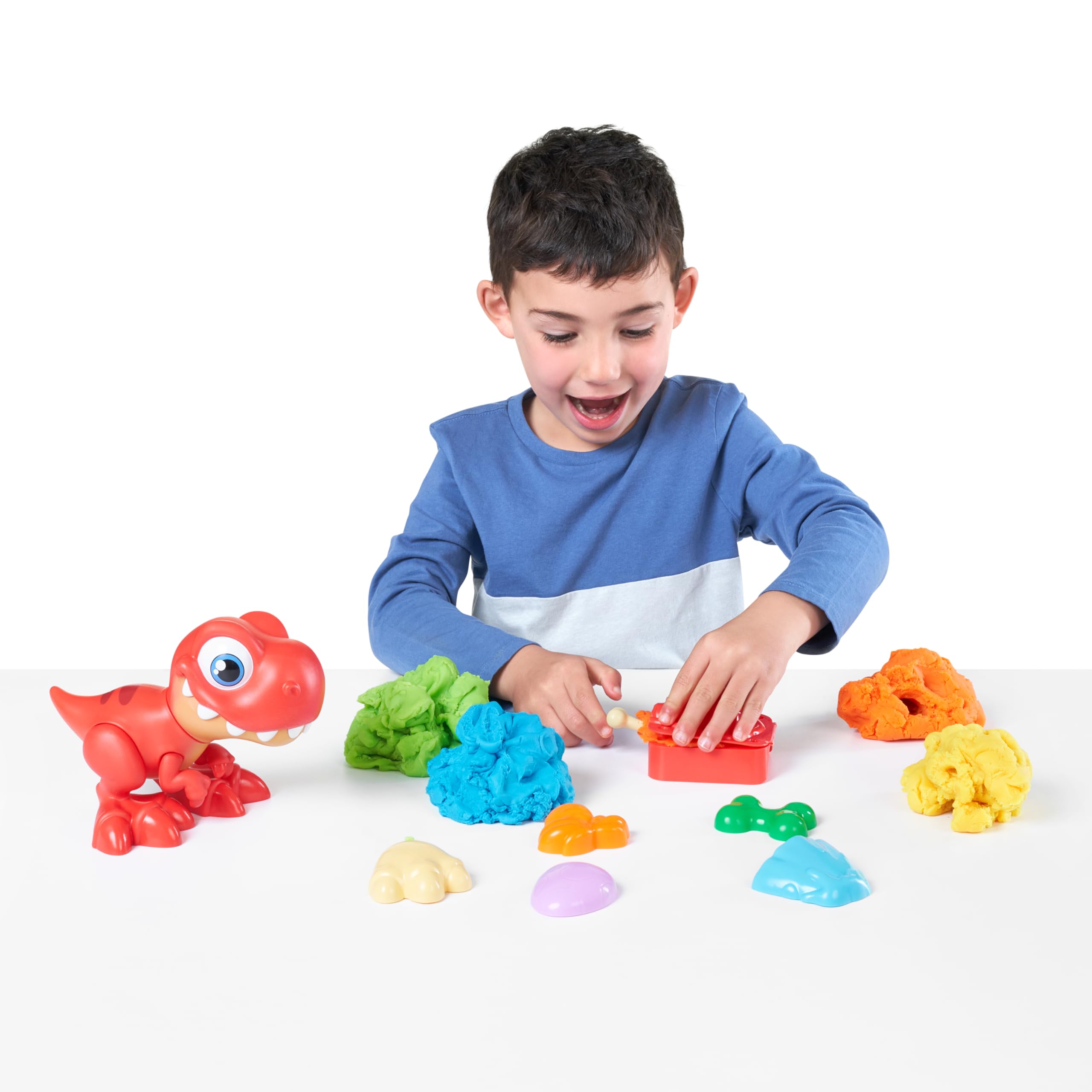 ZURU Smashers Junior Dino Dig four dough colors for creative mixing