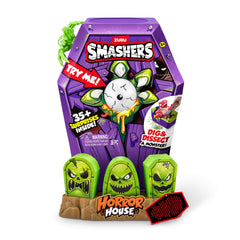 ZURU Smashers Mega Horror House brain-in-head reveal adds dramatic monster moment.