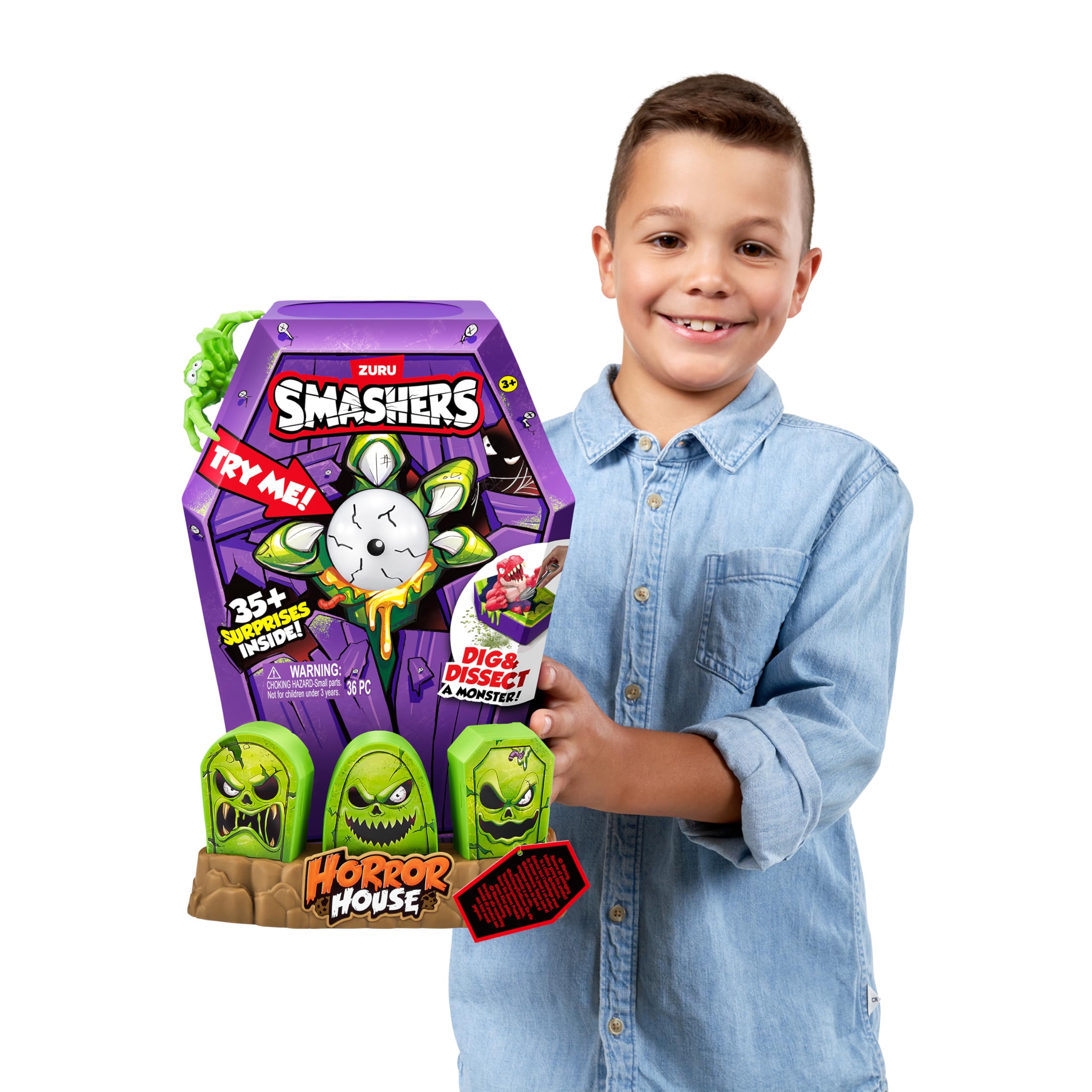 ZURU Smashers Mega Horror House collectable monsters for complete set battles.