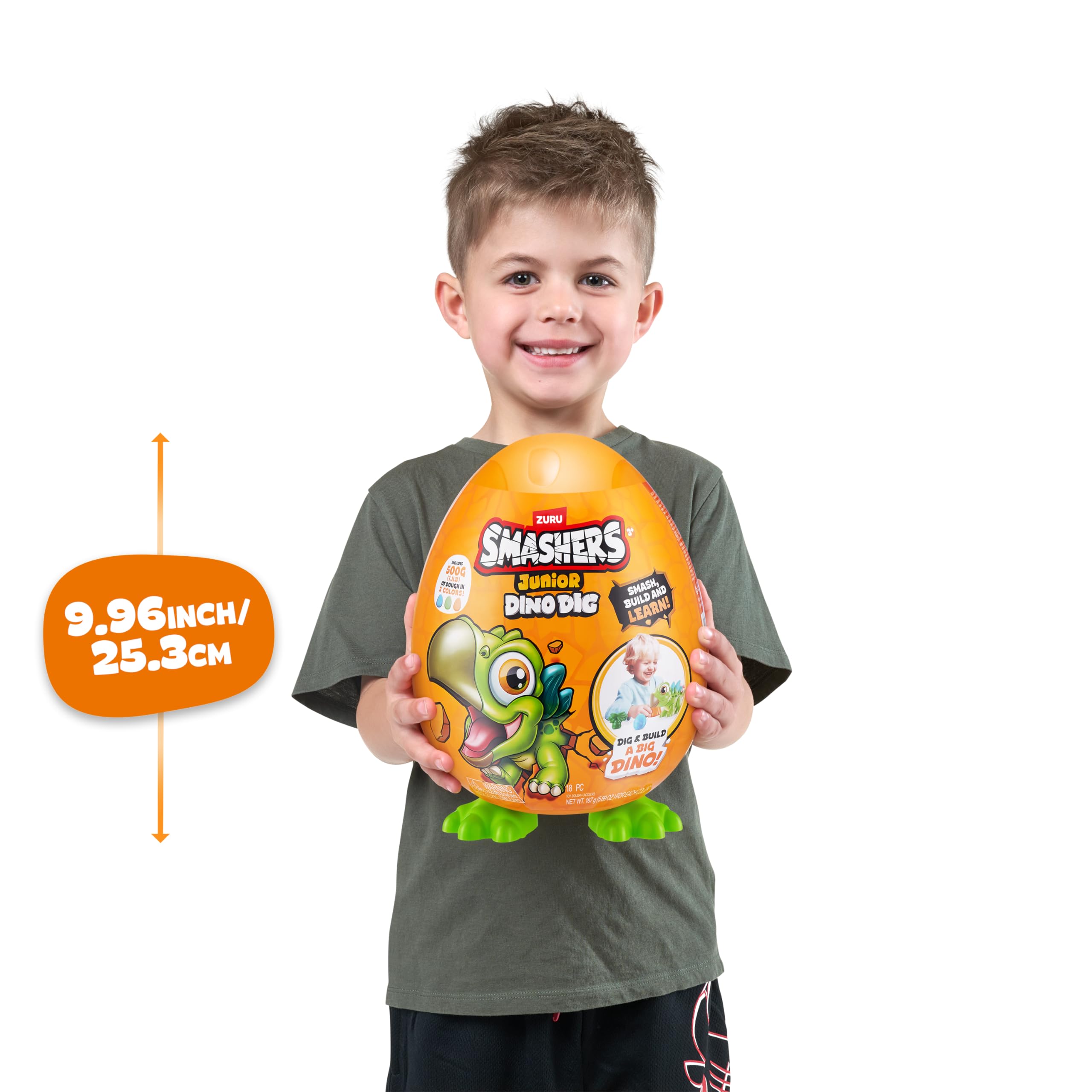 ZURU SMASHERS T-rex buildable dino included for hands-on pretend-play adventures