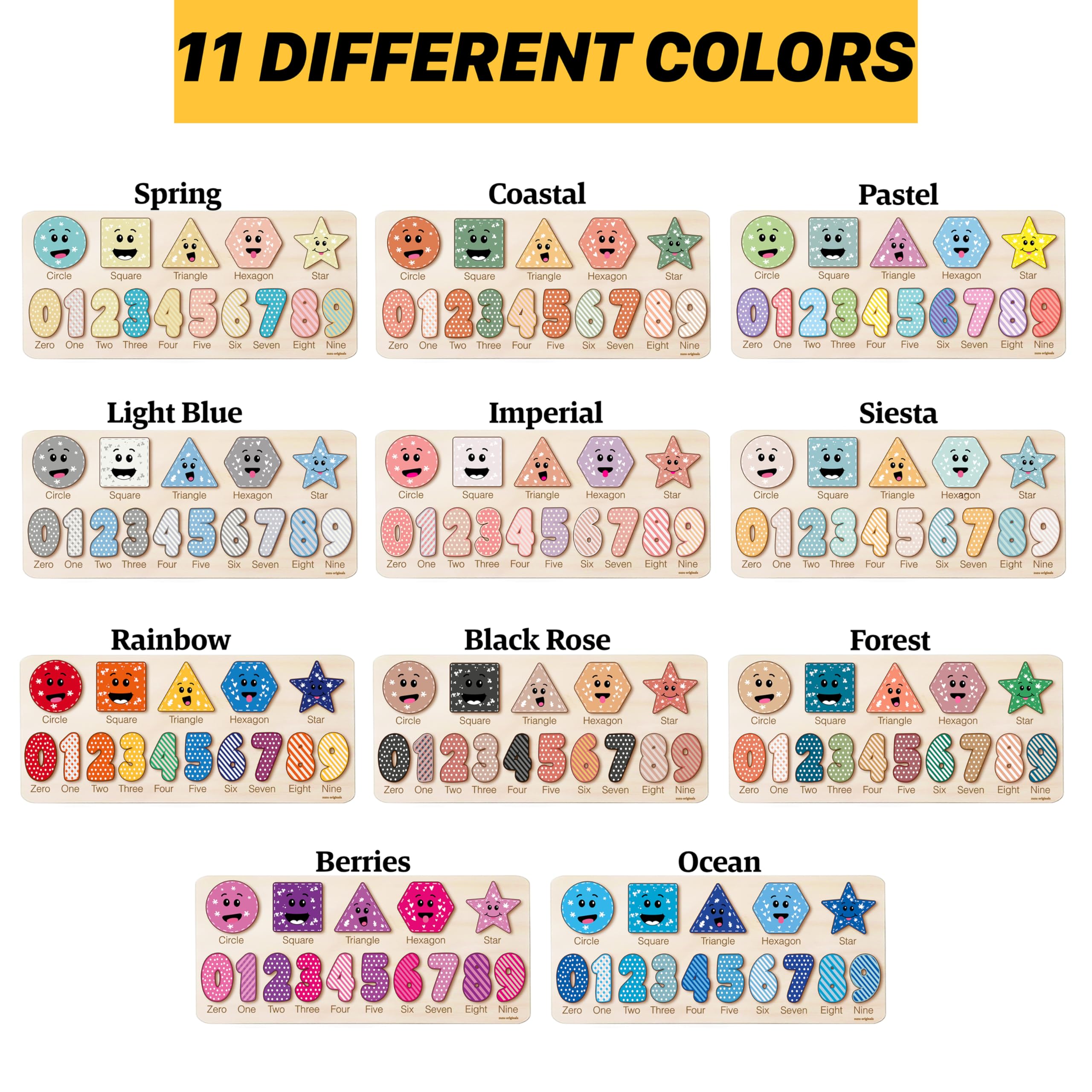 Zuzu Puzzle supports Montessori-inspired learning of shapes and numbers.