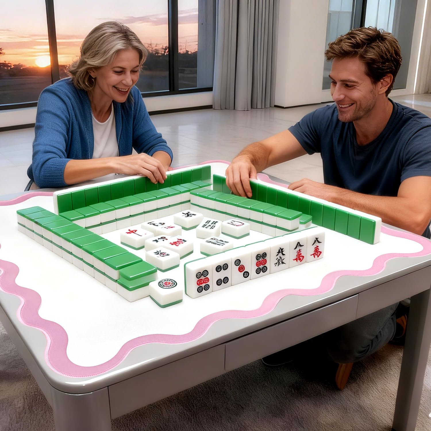 ZWFCGMMBC universal mahjong table mat suitable for multiple play styles