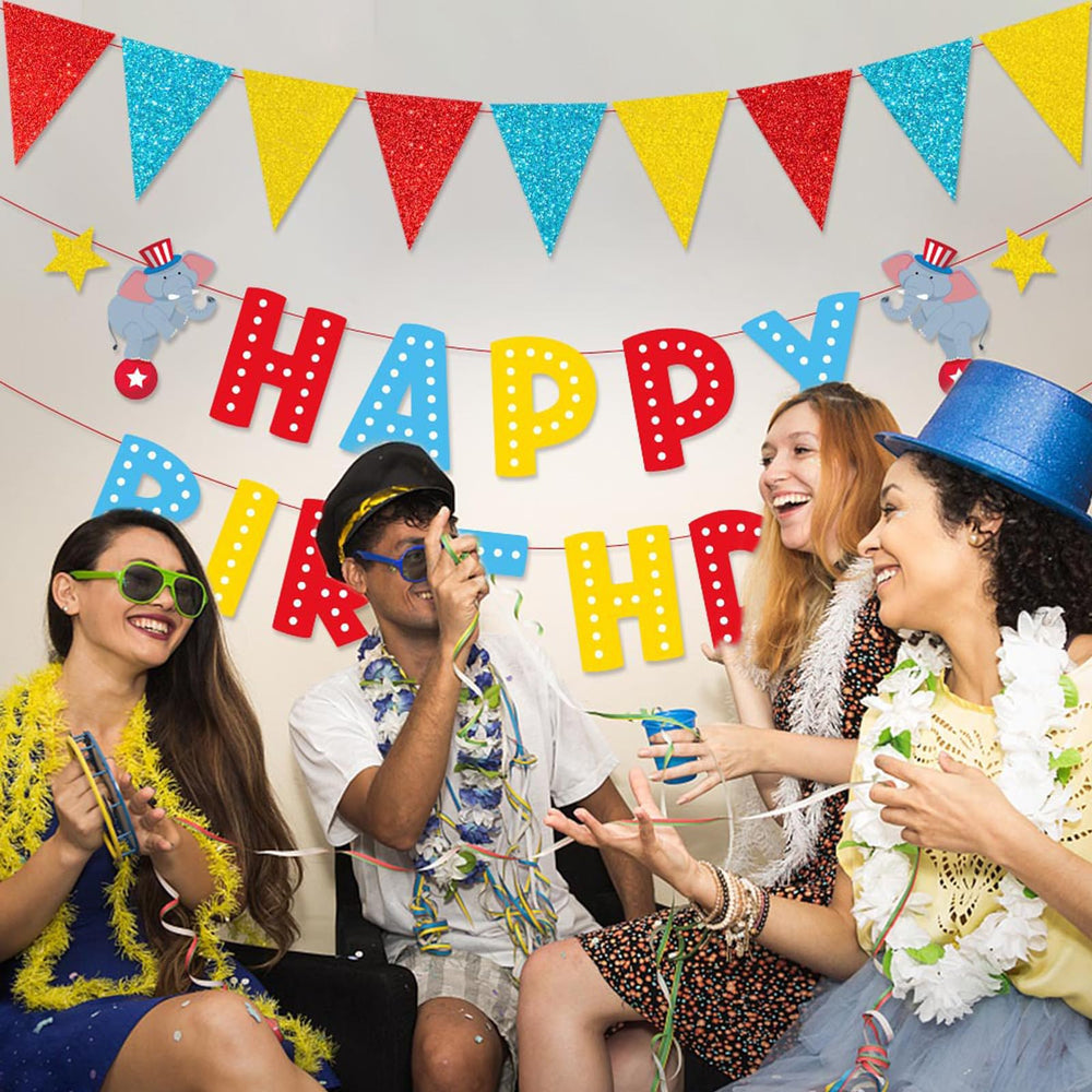Zwiebeco reusable paper garland adding color to celebrations.