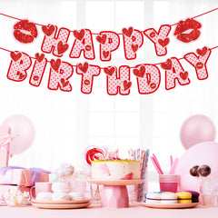 Zwiebeco Birthday banner glitter shine accents elevate photo moments