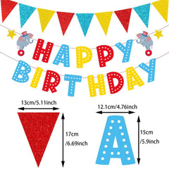 Zwiebeco carnival triangle flags bunting flags for kid party décor.