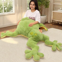 Zxioral green plush filled with elastic PP cotton for a soft yet resilient feel.