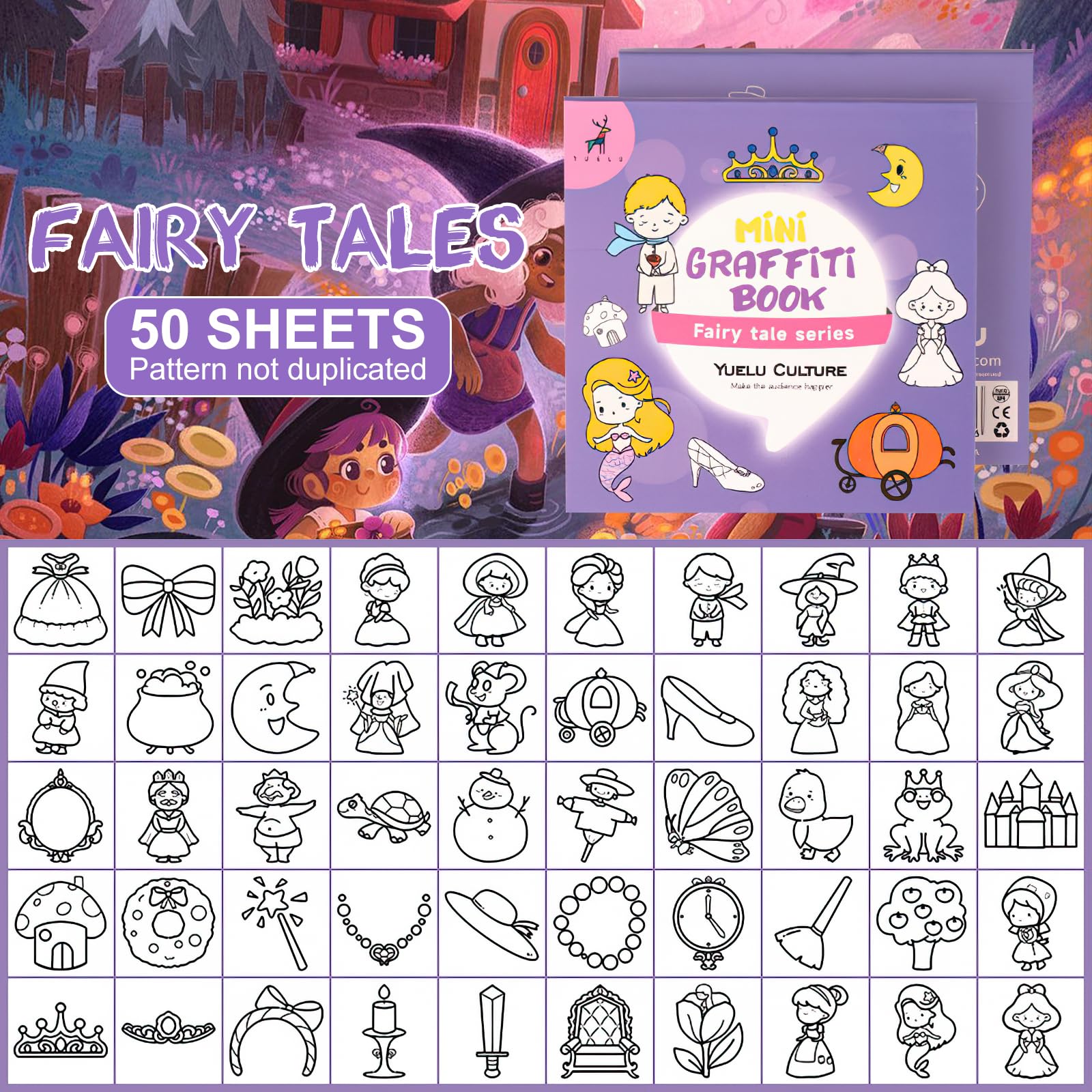 Zxvskr marine life 3x3 pages bringing underwater wonders to a portable coloring session.