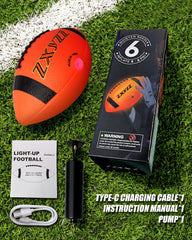 Zxyzz glow football for beach parties and outdoor adventures after dark
