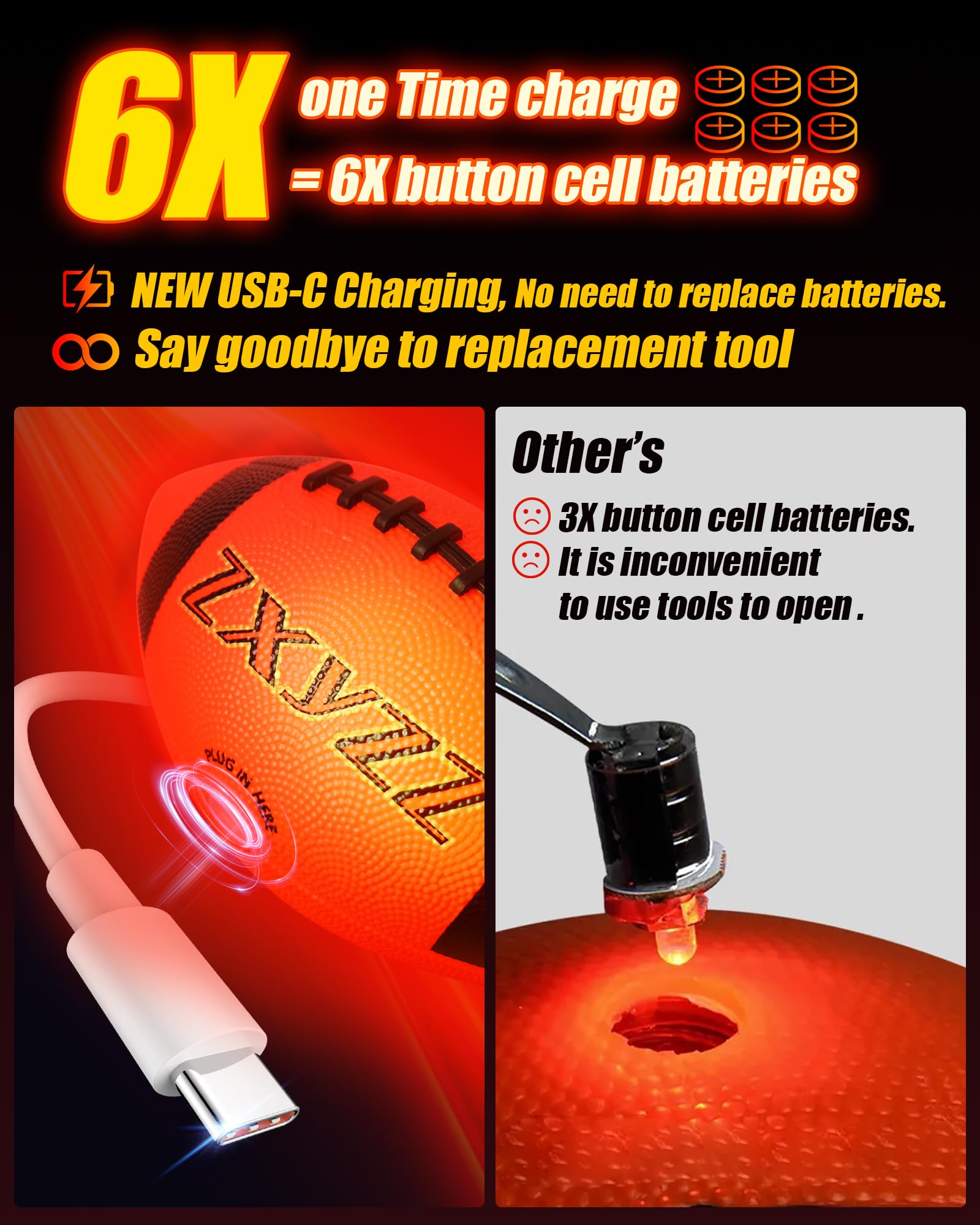 Zxyzz inflatable rubber football designed to be durable and kid-friendly