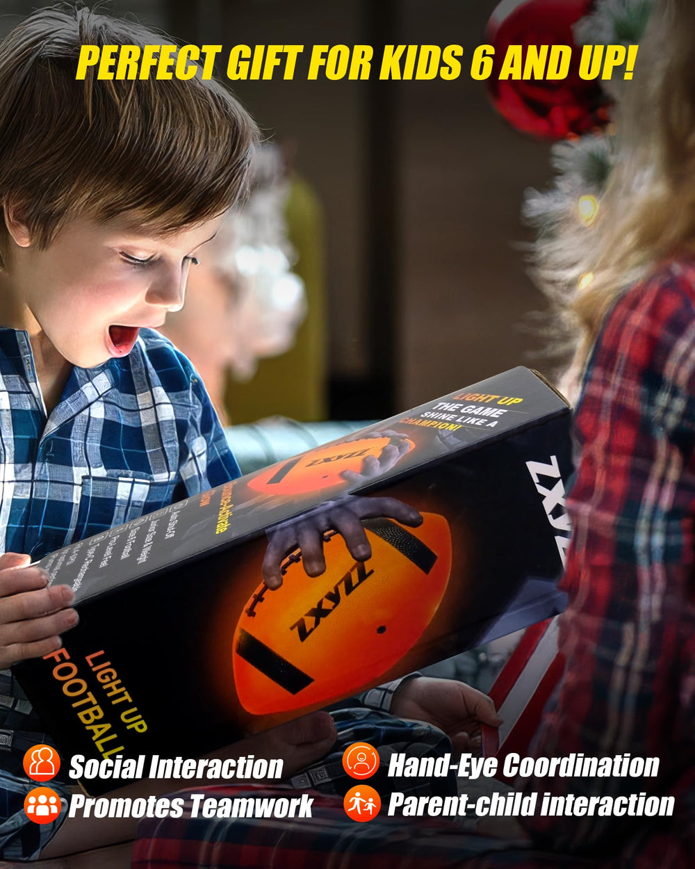 Zxyzz pro grip texture on football for easy handling and throws