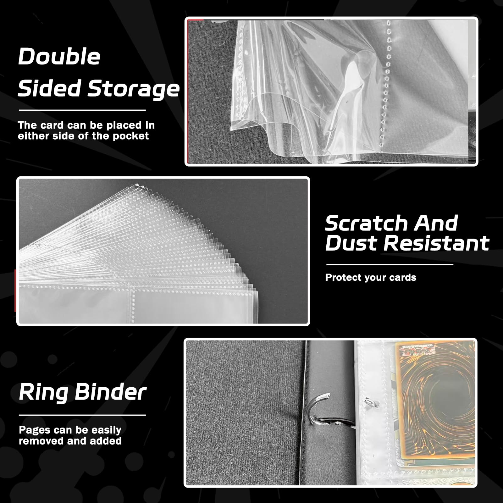 ZYAXWN waterproof-dustproof protection safeguards cards from spills and dust.