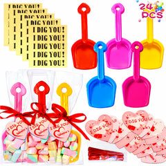 ZYCEHO valentines shovels set in bright colors for classroom exchanges and activities