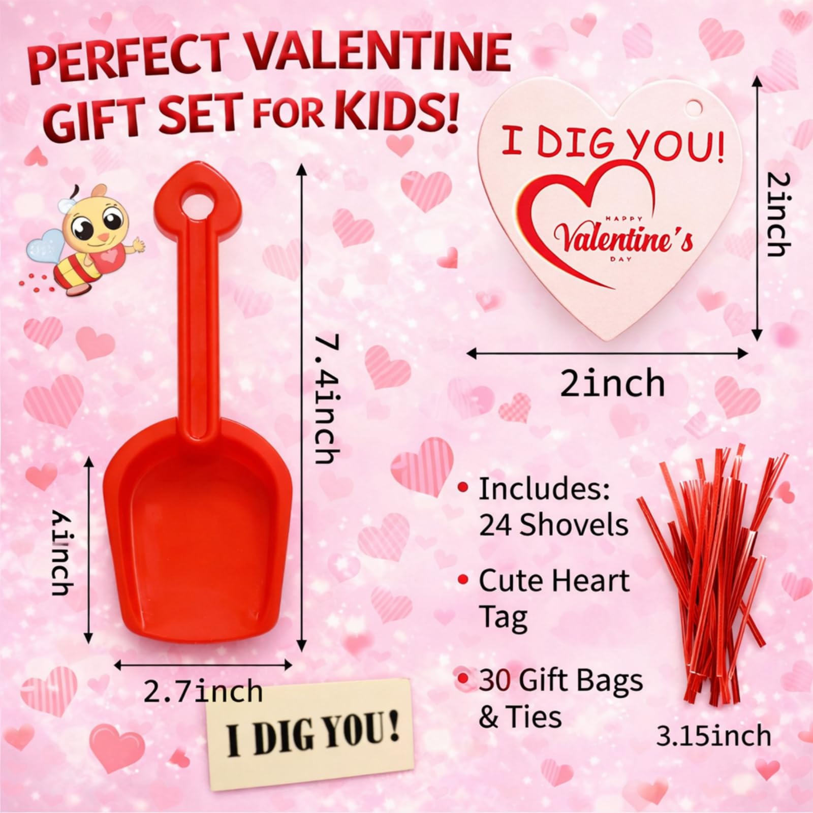 ZYCEHO valentines gift set shown in unboxed view for teachers