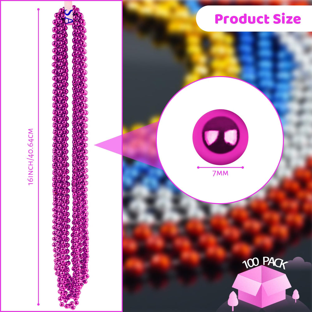ZYFLSQ metallic luster necklace closeup shows durable plastic shine.