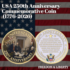 Zyviacy USA 250th Anniversary Coin – stars and stripes symbol design