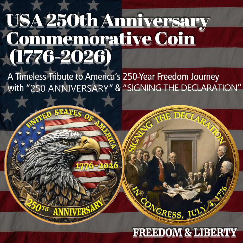 Zyviacy USA 250th symbols design showcasing stars and stripes.