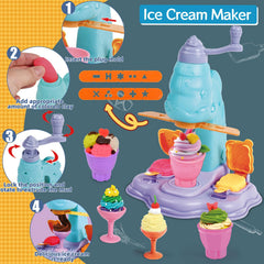 ZYYBQW 4-in-1 interactive kitchen showcases ice cream, noodle, cookies, cake.