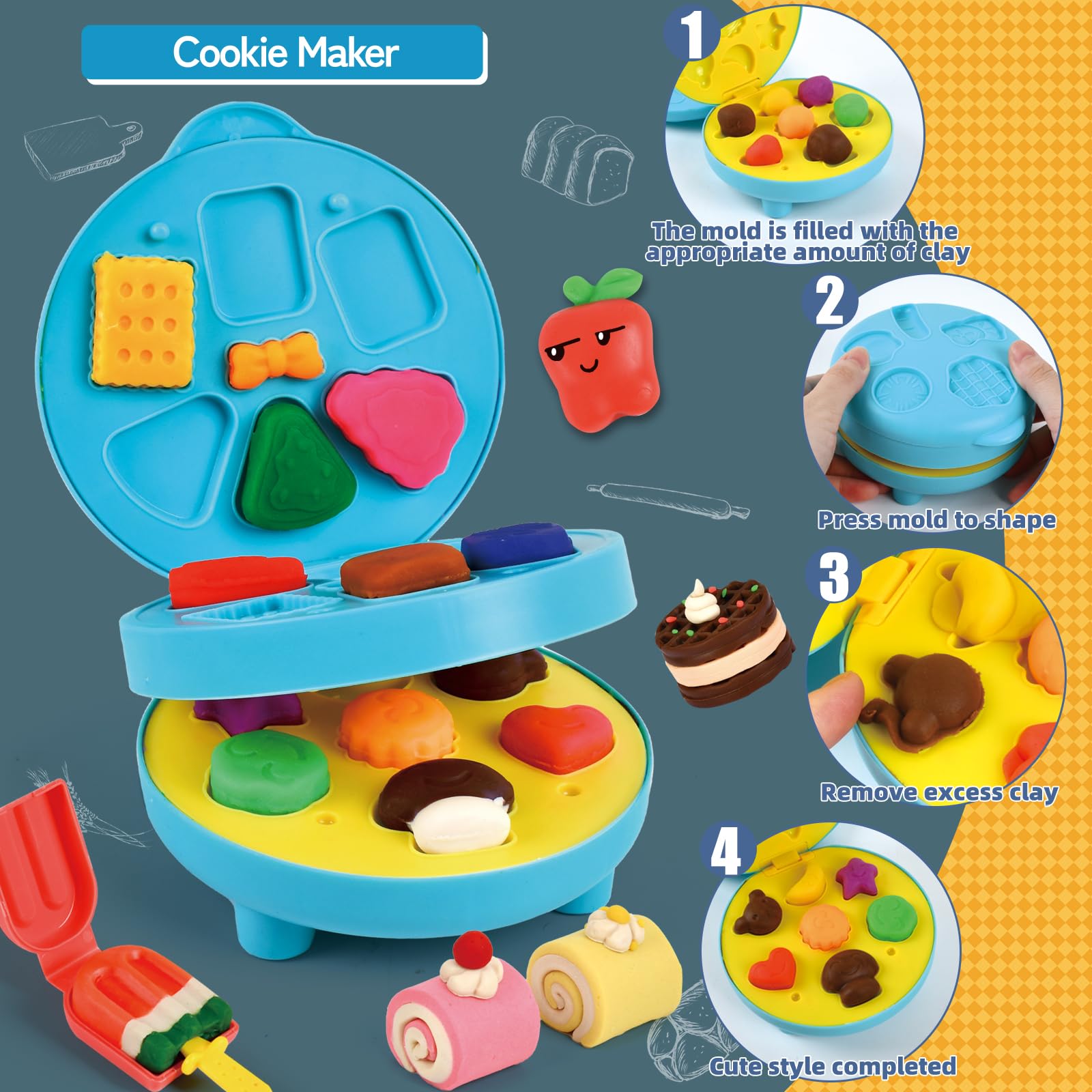 ZYYBQW dough-tools-accessories neatly arranged for easy creativity.