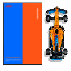 ZZFENGKR Lego McLaren F1 wall mount displays your model with a space-saving setup