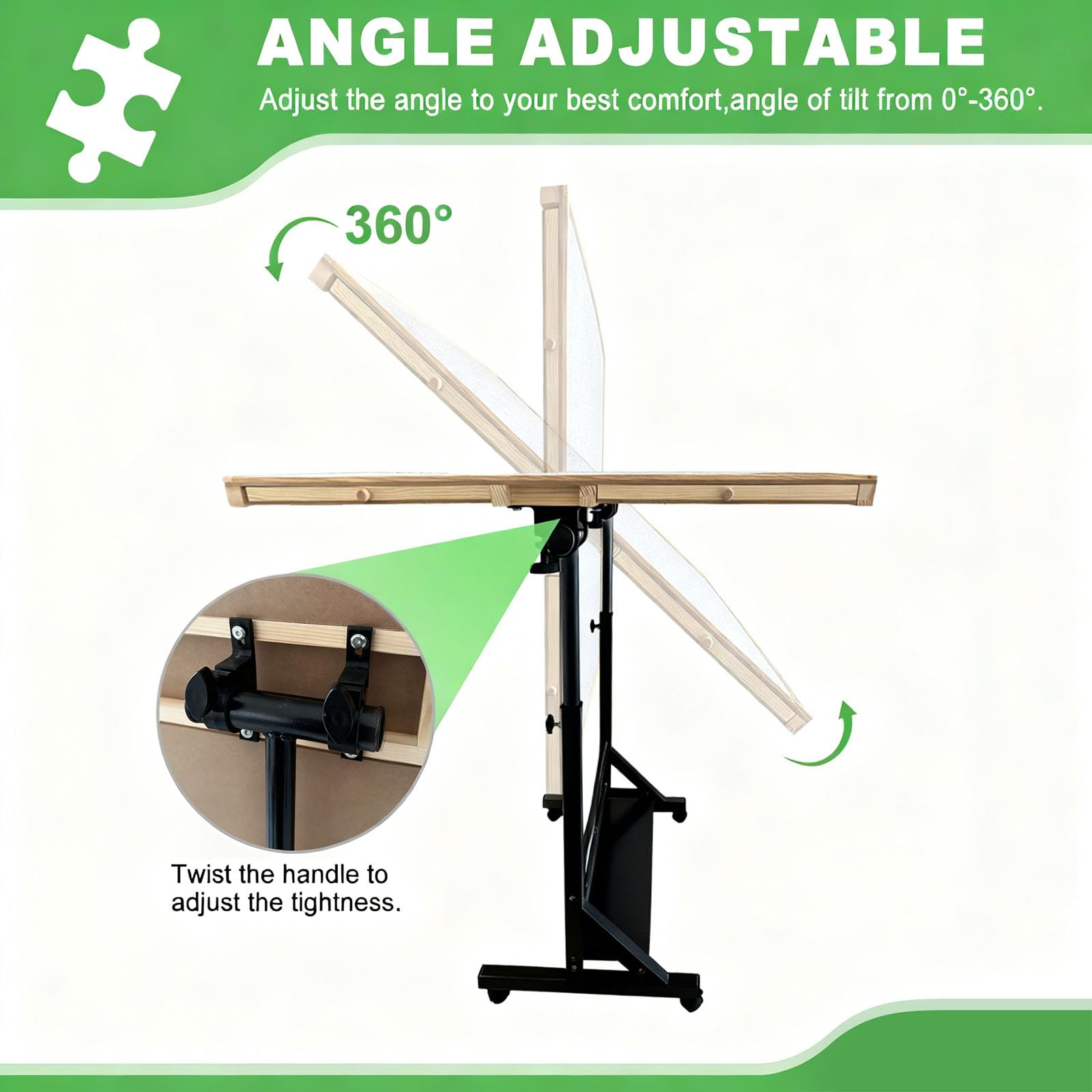 ZZJIHAI adjustable-height table adapts to your seating and posture