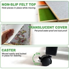 ZZJIHAI protective cover shields the puzzle from dust during breaks