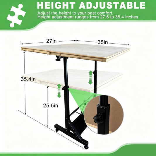 ZZJIHAI tilting puzzle board supports comfortable viewing with adjustable angles