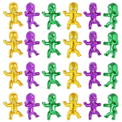 ZZYFGH 24-piece King Cake Babies gold for Mardi Gras decor and ice cube game use