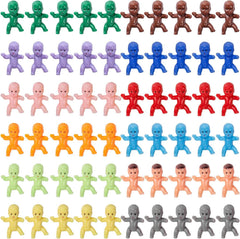 ZZYFGH 60 mini plastic babies in mixed colors for ice cube games and party decor.
