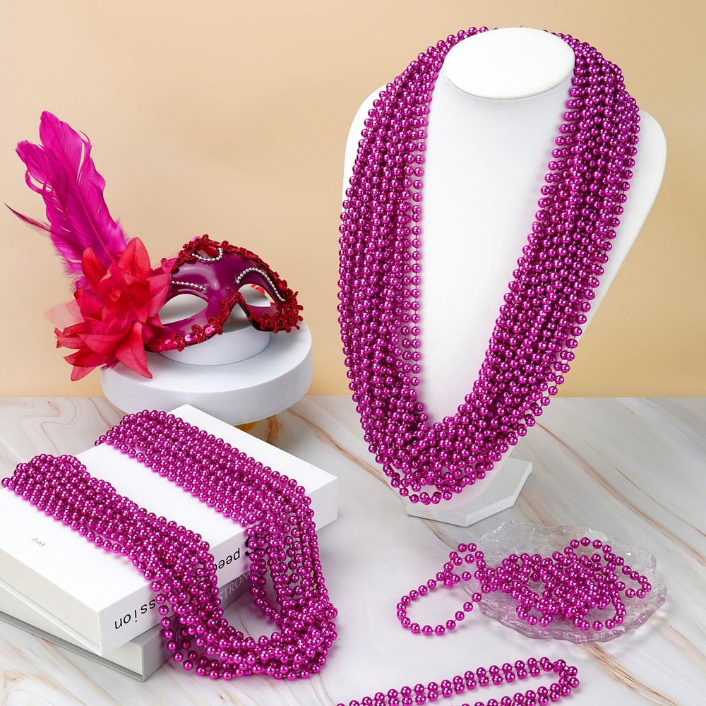 ZZYFGH 12-pack beads necklace bulk for weddings and birthdays