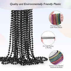 ZZYFGH Mardi Gras beads necklace 33 inches for parades.