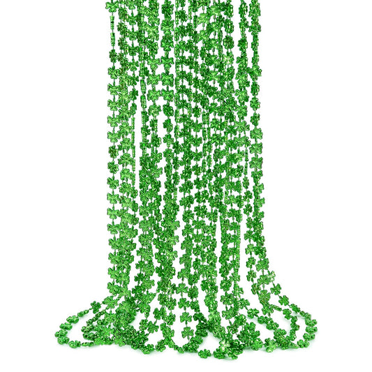 ZZYFGH Shamrock Necklaces 33in for festive St. Patrick's Day outfits.