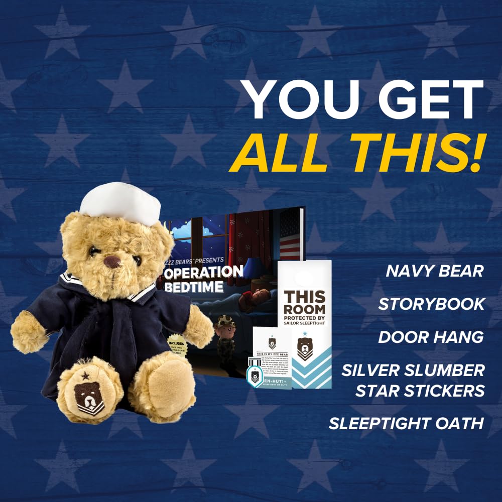 ZZZ Bears Sailor Sleeptight star stickers for night-time rewards